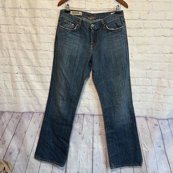 Lucky Brand Classic Rider Mid Rise Boot Jeans Medium Wash Size 14/32 Cotton - Picture 3 of 11